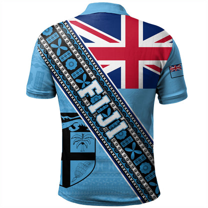 Fiji Polo Shirt Flag And Coat Of Arms