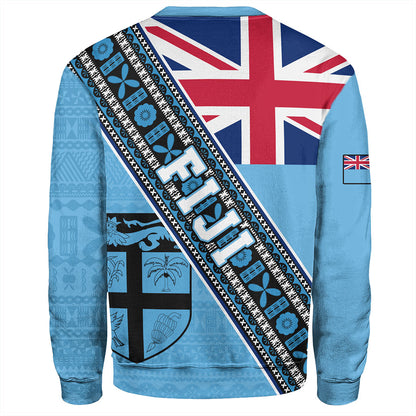 Fiji Sweatshirt Flag And Coat Of Arms