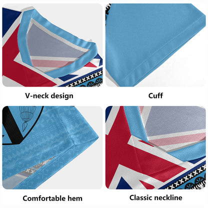 Fiji Rugby Jersey Flag And Coat Of Arms