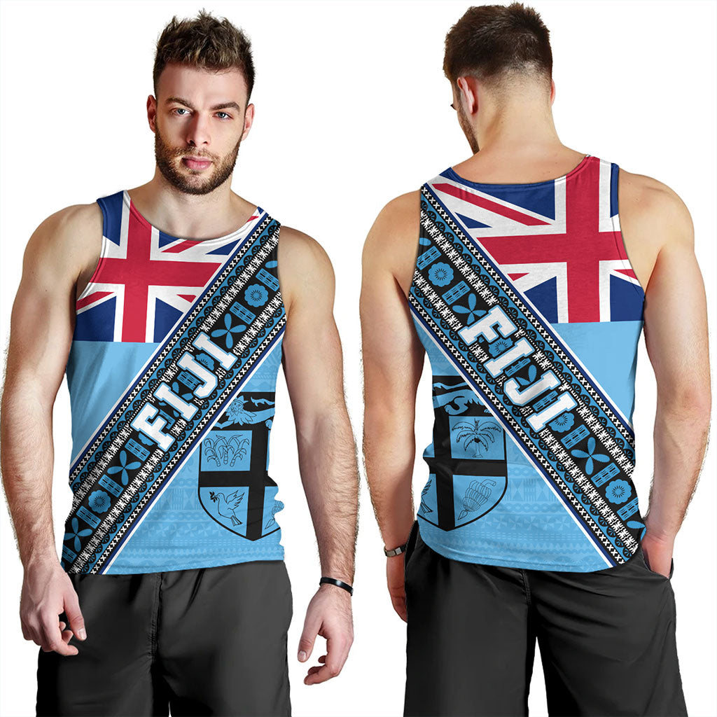 Fiji Tank Top Flag And Coat Of Arms