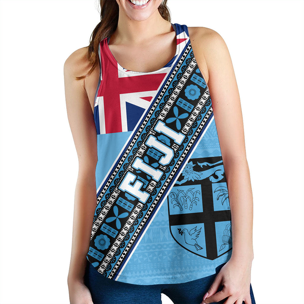 Fiji Women Tank Flag And Coat Of Arms