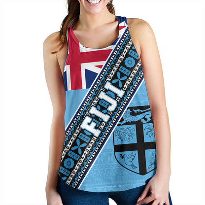 Fiji Women Tank Flag And Coat Of Arms