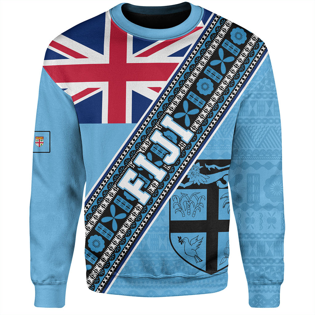 Fiji Sweatshirt Flag And Coat Of Arms