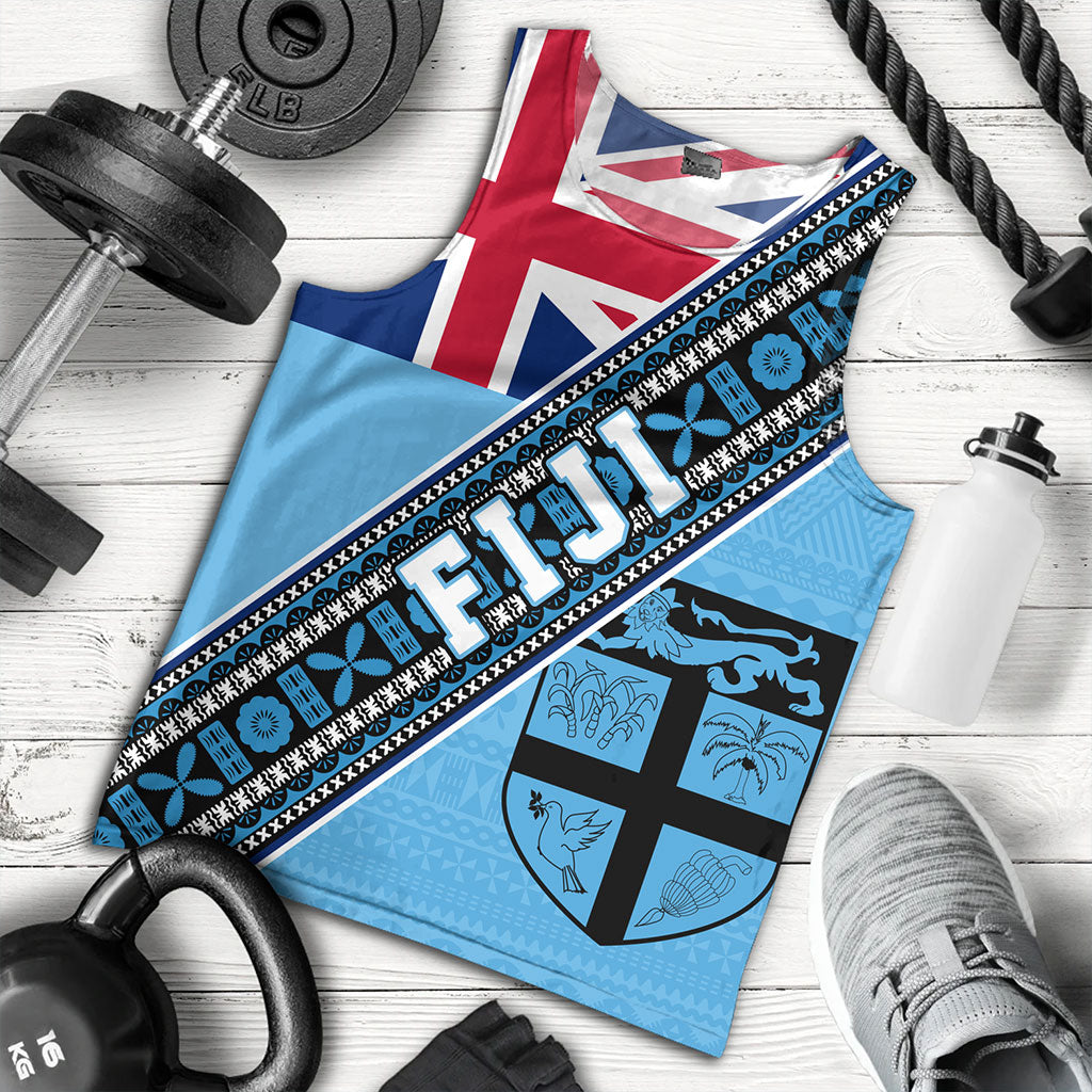 Fiji Tank Top Flag And Coat Of Arms