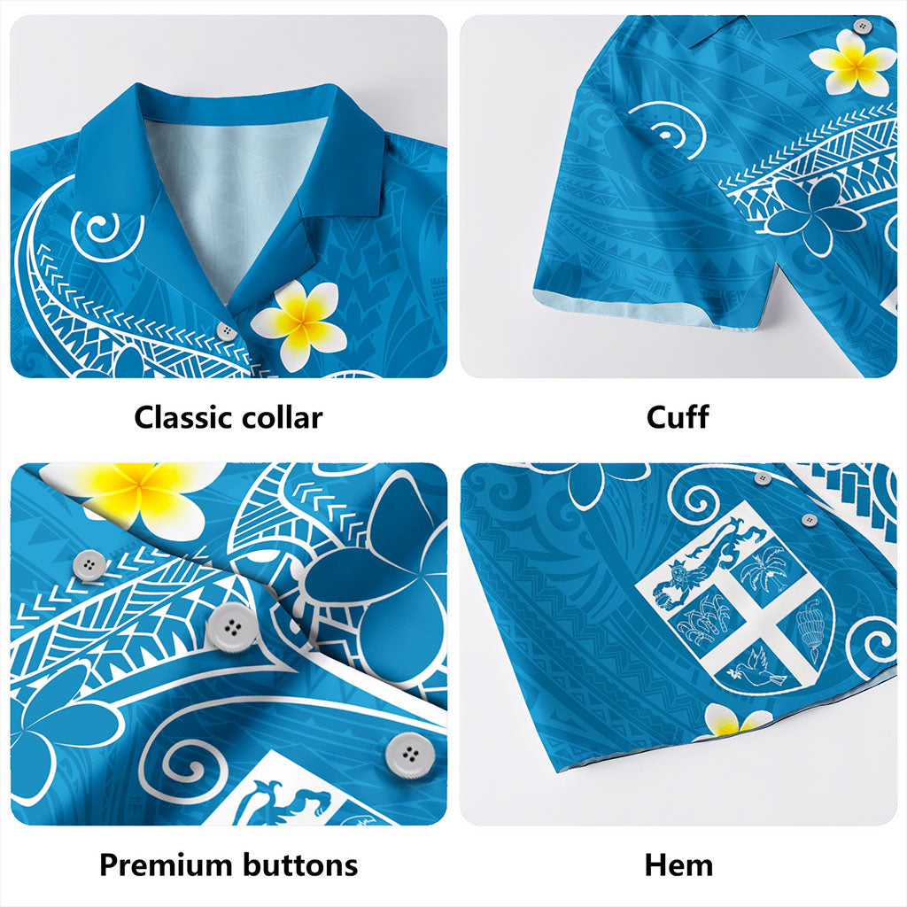 Fiji Hawaiian Shirt Polynesia Floral Tribal