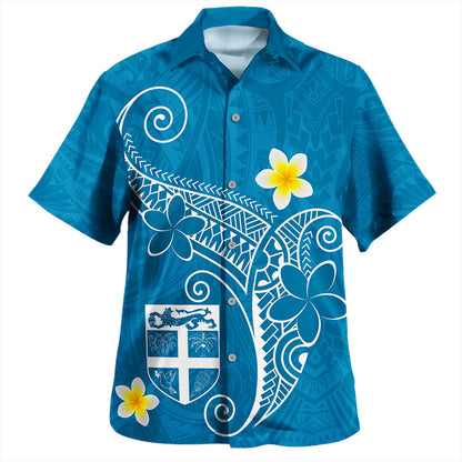 Fiji Hawaiian Shirt Polynesia Floral Tribal