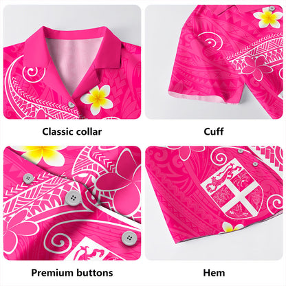 Fiji Hawaiian Shirt Polynesia Floral Tribal Ver.1