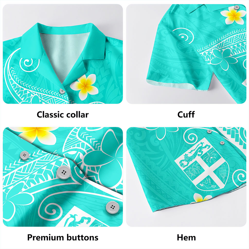 Fiji Hawaiian Shirt Polynesia Floral Tribal Ver.1