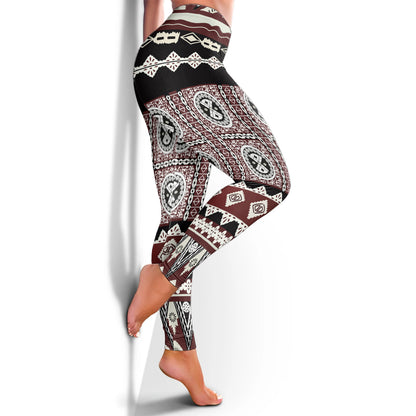 Fiji Legging Tapa Bula Pattern