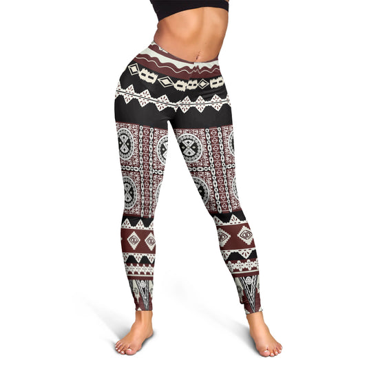 Fiji Legging Tapa Bula Pattern
