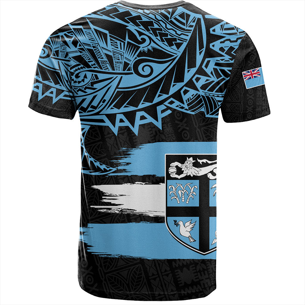 Fiji T-Shirt Tribal Melanesia Grunge Flag
