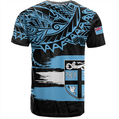 Fiji T-Shirt Tribal Melanesia Grunge Flag