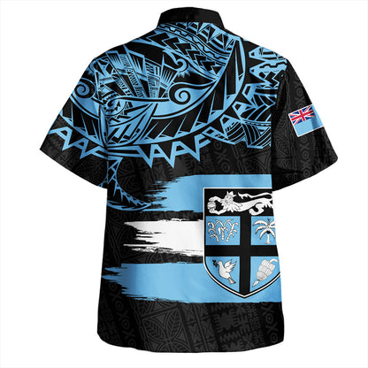 Fiji Hawaiian Shirt Tribal Melanesia Grunge Flag