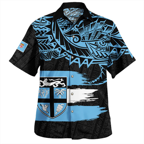 Fiji Hawaiian Shirt Tribal Melanesia Grunge Flag