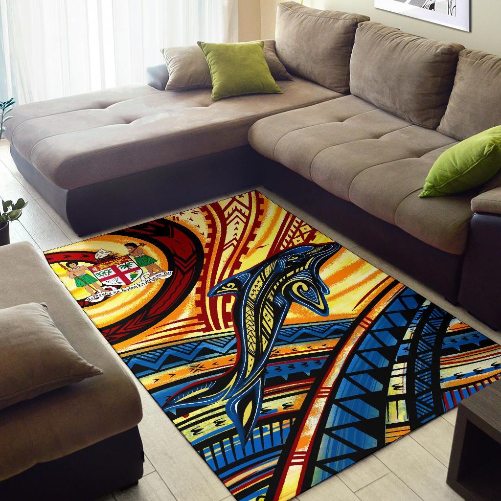 Fiji Area Rug - Dolphin Surfing