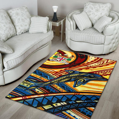 Fiji Area Rug - Dolphin Surfing