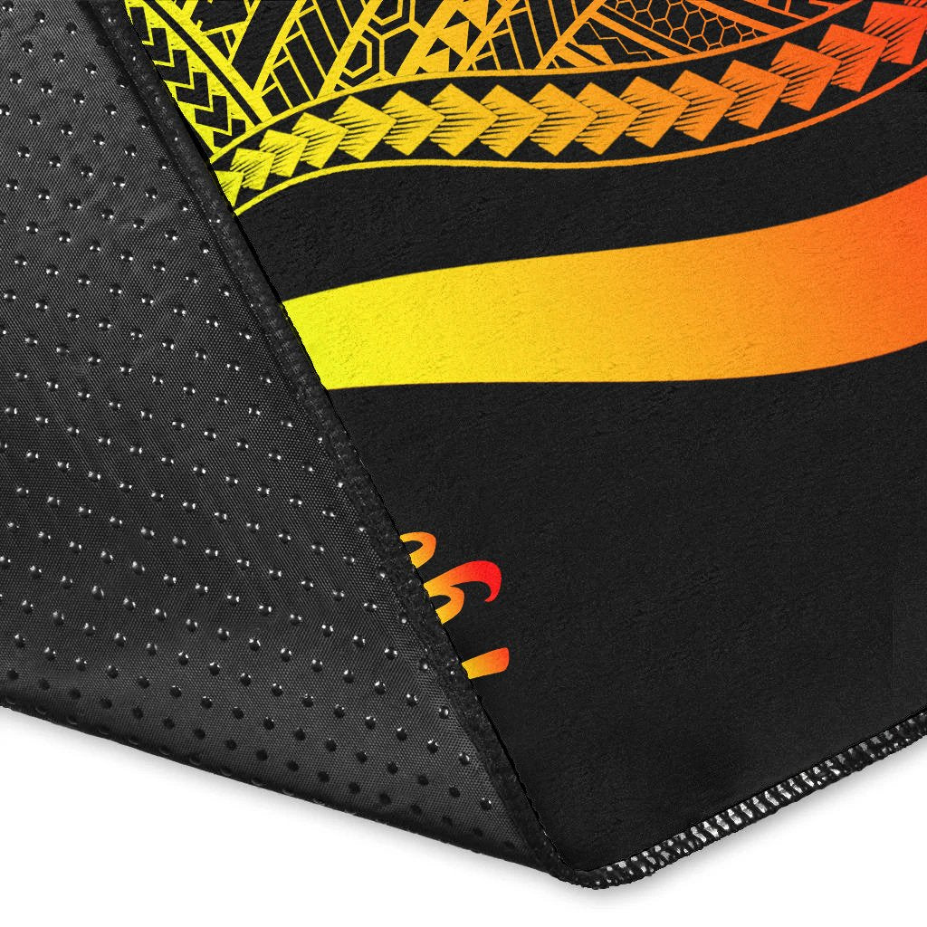 Fiji Area Rug - Reggae Polynesian Tentacle Tribal Pattern Crest