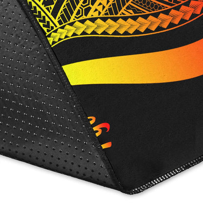 Fiji Area Rug - Reggae Polynesian Tentacle Tribal Pattern Crest