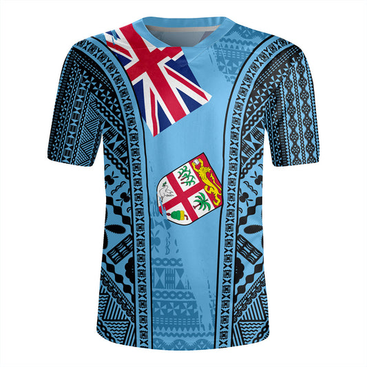 Fiji Rugby Jersey Bula Pattern Style Flag