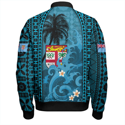 Fiji Bomber Jacket Bula Island Wave Tropical