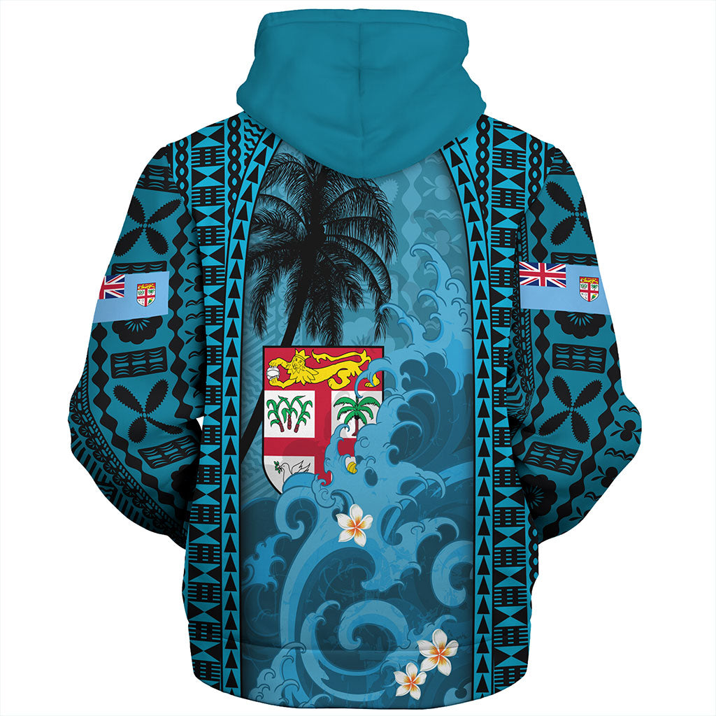 Fiji Sherpa Hoodie Bula Island Wave Tropical
