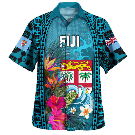Fiji Hawaiian Shirt Bula Island Wave Tropical