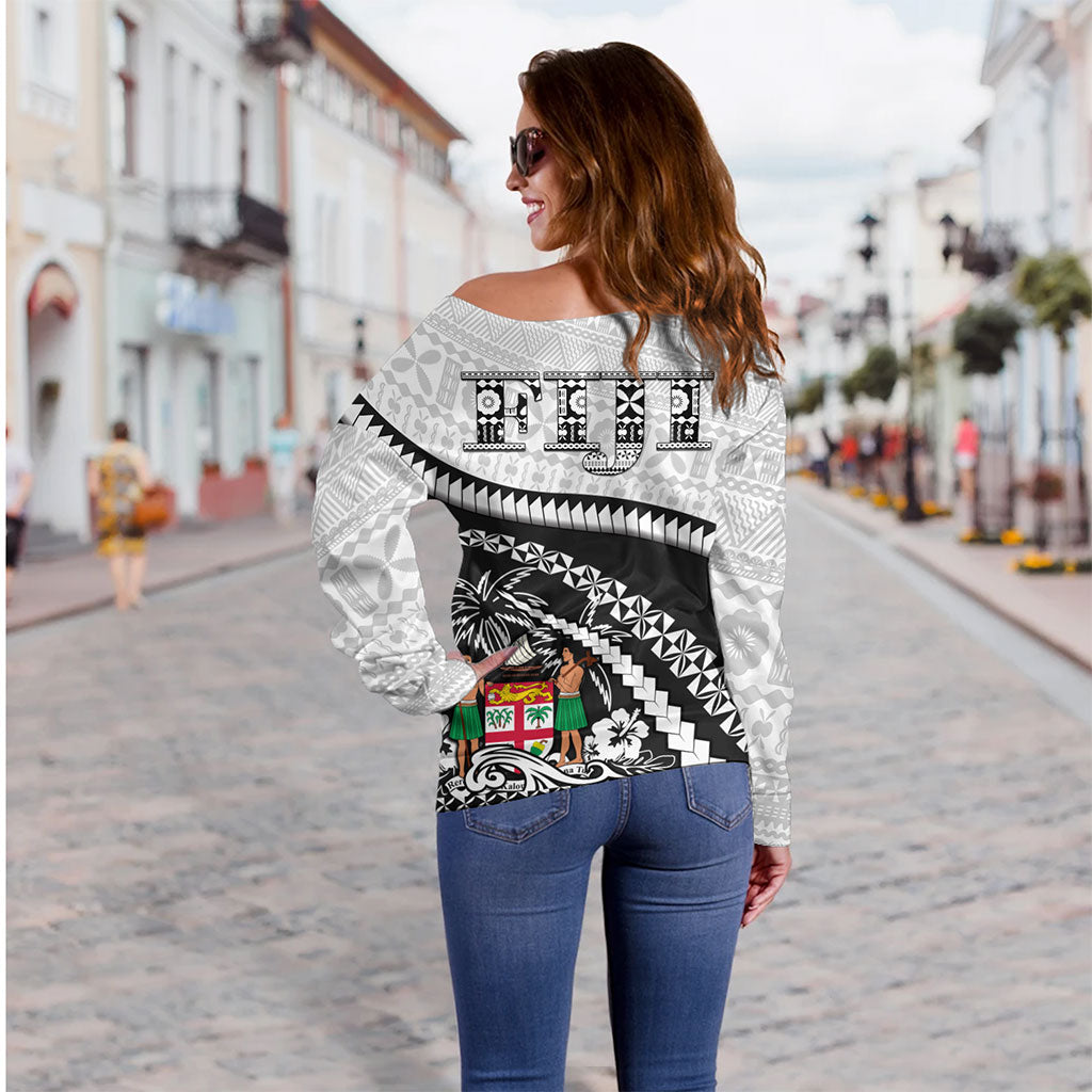 Fiji Off Shoulder Sweatshirt Bula Rugby Style