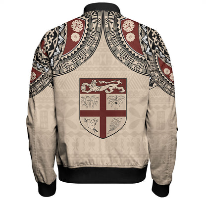 Fiji Bomber Jacket Bula Tattoo Art