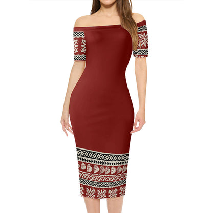 Fiji Combo Short Sleeve Dress And Shirt Bula Tropical