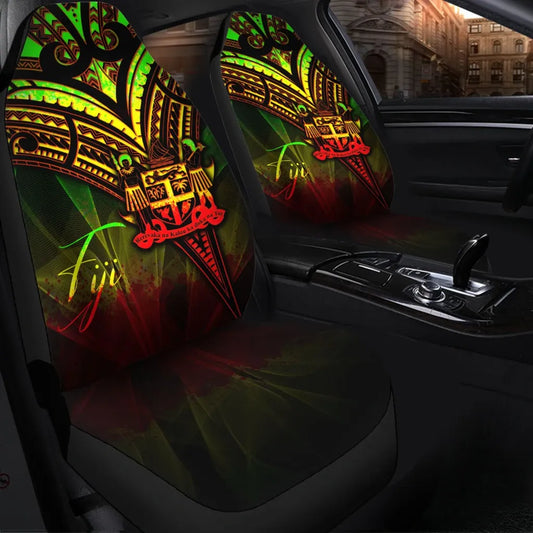 Fiji Car Seat Cover - Cross Style Reggae Color