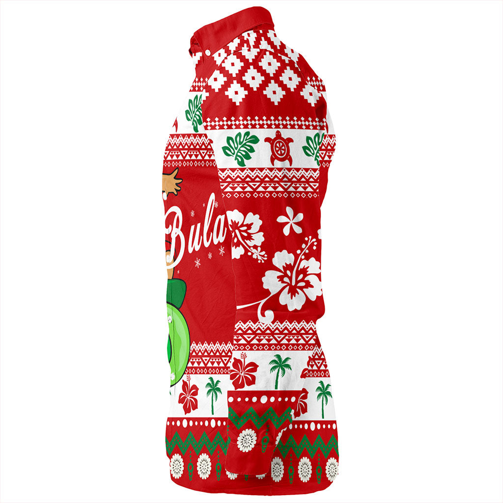 Fiji Long Sleeve Shirt Santa Claus Ho Ho Ho Christmas