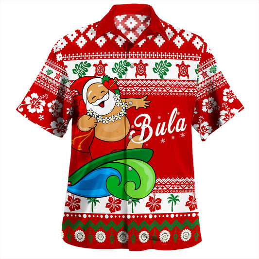 Fiji Hawaiian Shirt Santa Claus Ho Ho Ho Christmas
