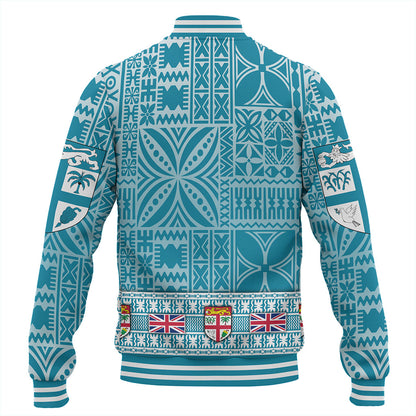 Fiji Baseball Jacket Classic Bula Flag