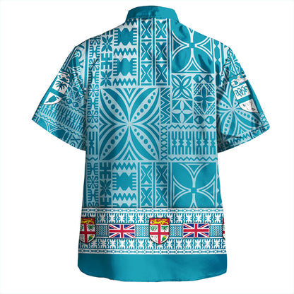 Fiji Hawaiian Shirt Flag American Half Concept