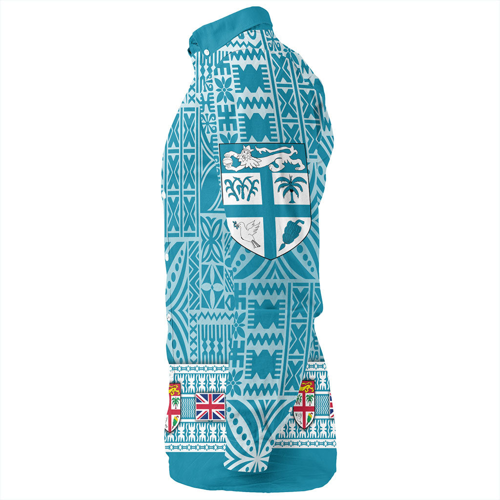 Fiji Long Sleeve Shirt Classic Bula Flag