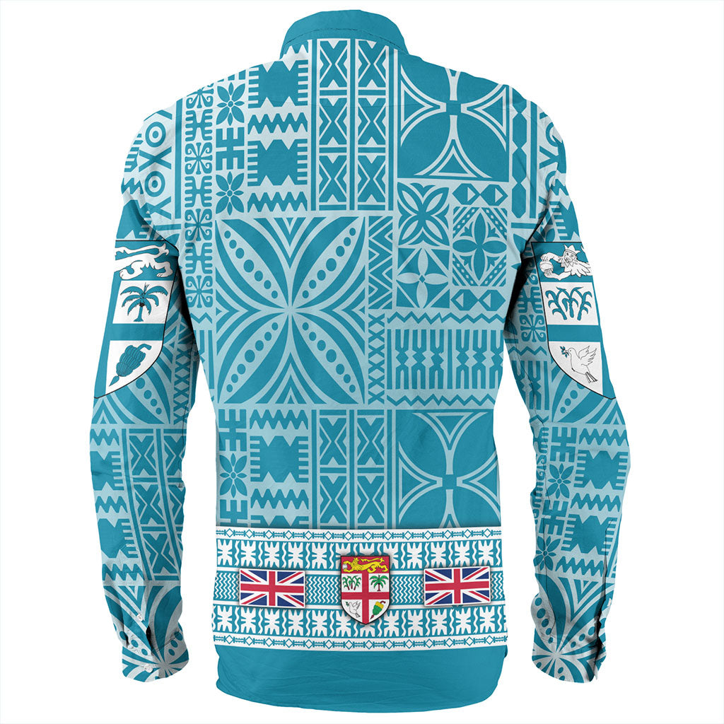 Fiji Long Sleeve Shirt Classic Bula Flag