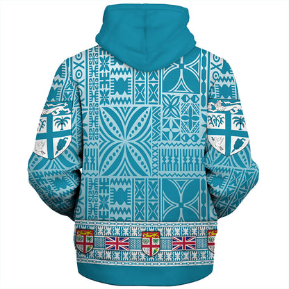Fiji Sherpa Hoodie Classic Bula Flag