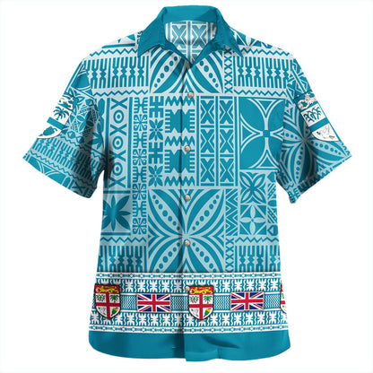 Fiji Hawaiian Shirt Flag American Half Concept