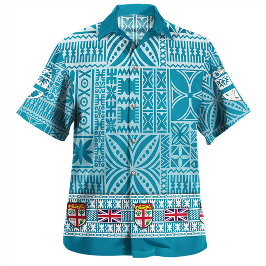 Fiji Hawaiian Shirt Flag American Half Concept