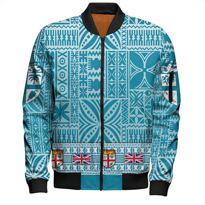 Fiji Bomber Jacket Classic Bula Flag