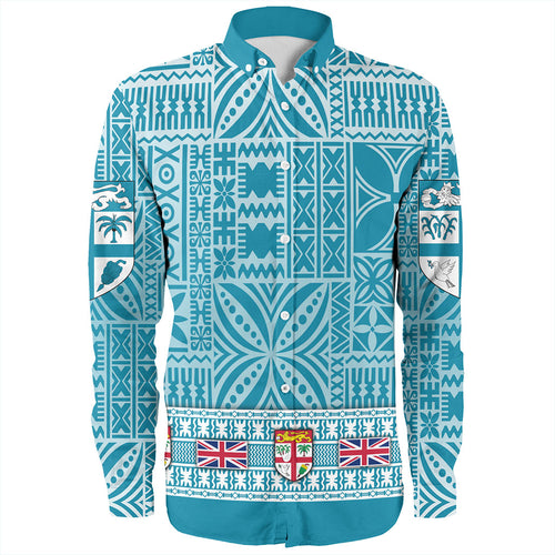 Fiji Long Sleeve Shirt Classic Bula Flag