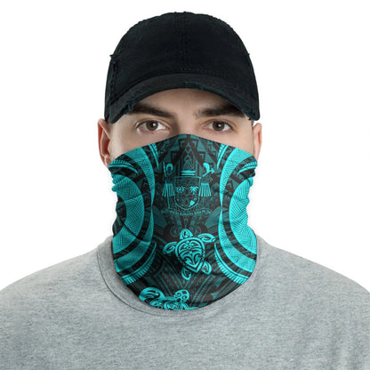 Fiji Crest Neck Gaiter - Turtle Tentacle Turquoise
