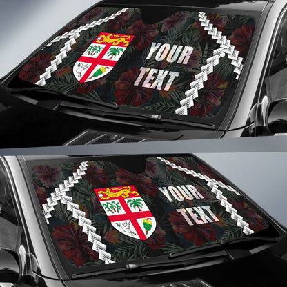 Fiji Custom Personalised Auto Sun Shades - Chain Polynesian
