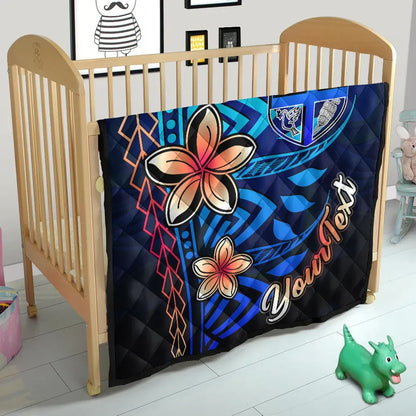 Fiji Custom Personalised Premium Quilt - Vintage Tribal Mountain
