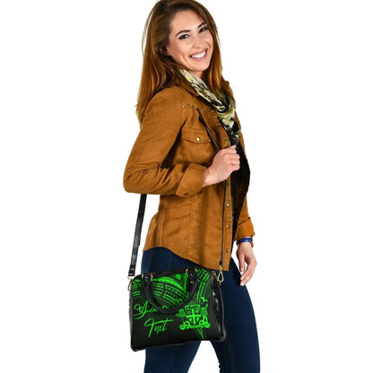 Fiji Custom Personalised Shoulder Handbag - Cross Style Green Style