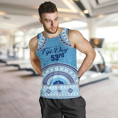 Fiji Tank Top Happy Fiji Day Bula Pattern