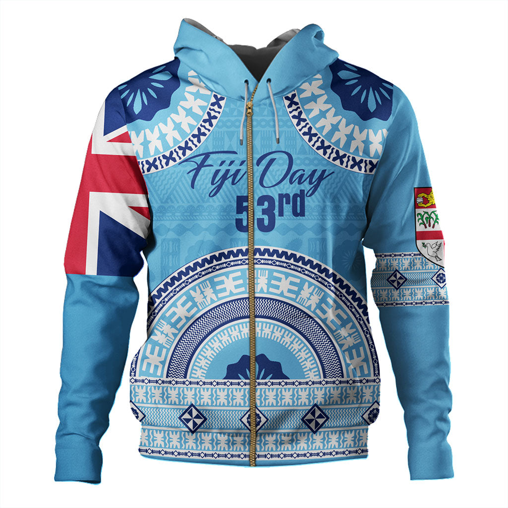 Fiji Hoodie Happy Fiji Day Bula Pattern
