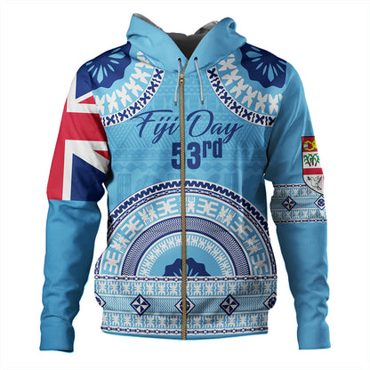 Fiji Hoodie Happy Fiji Day Bula Pattern