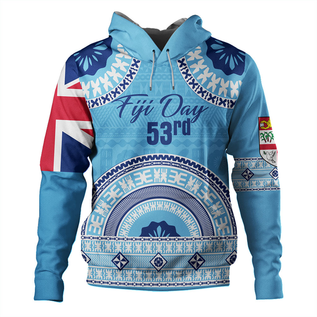 Fiji Hoodie Happy Fiji Day Bula Pattern