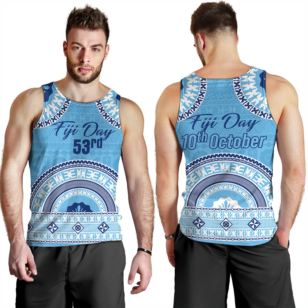 Fiji Tank Top Happy Fiji Day Bula Pattern